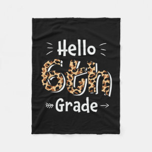 6年生先生こんにちは6年生 フリースブランケット