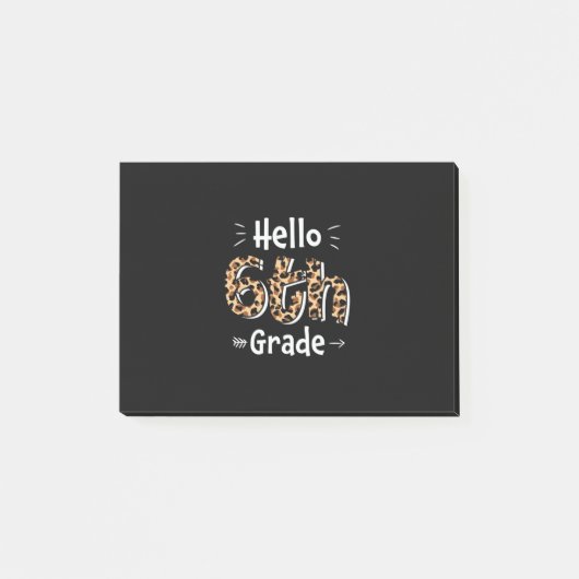 6年生先生こんにちは6年生 ポストイット (正面)