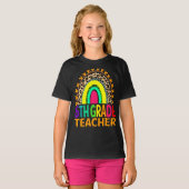 6年生先生レインボーヒョウ新学期 Tシャツ (正面フル)