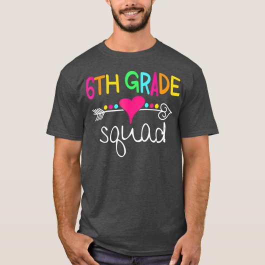 6年生分隊6年生先生学生チームバック Tシャツ (正面)