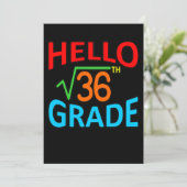 6年生数学数学先生 招待状 (スタンド正面)