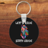 6年生新学期馬ギに乗ろう キーホルダー (正面)