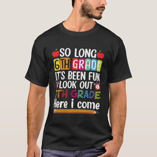 6年生新学期7年生 Tシャツ (正面)