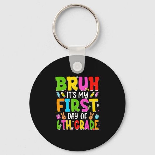 6年生最初の日先生キッズ6th キーホルダー (正面)