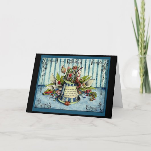 6年目の結婚記念日のお祝いギフトカード カード (正面)