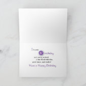 6年目の誕生日キリン カード (内部)