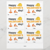 6建築トラック教室バレンタインカード レターヘッド (裏面)