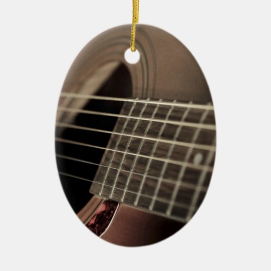 6弦アコースティックギター セラミックオーナメント (正面)
