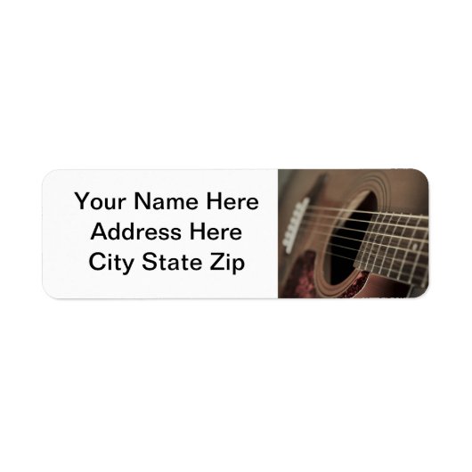 6弦アコースティックギター ラベル (正面)