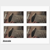 6弦アコースティックギター 長方形シール (シート)