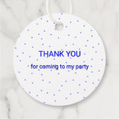 6感謝してい歳の赤白青スポーツ フェイバータグ (裏面)