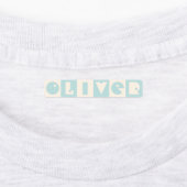 6文字の少年の名前の長方形の鉄パッチ ラベル (貼付)