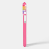 6文字レインボー赤ピンクのiphoneケースに名前 Case-Mate iPhoneケース (裏面 / 左)