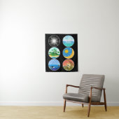 6日の創造 – 創世記1-2学校先生 タペストリー (インサイチュ)