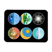 6日の創造 – 創世記1-2学校先生 マグネット (横)