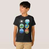 6日の創造 – 創世記1-2学校先生 Tシャツ (正面フル)