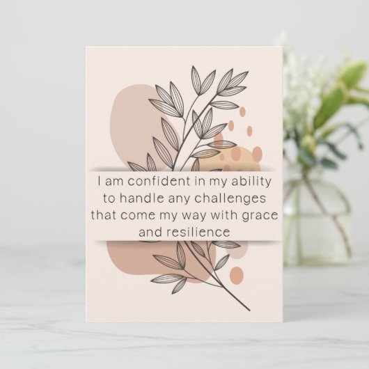 6日目の教師アファメーション デイリー メンタルヘルスカード (スタンド正面)