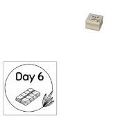 6日目カカオポッド ラバースタンプ (押印)