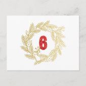 6日目。イエスの名前 |神の子羊 |アドベント ポストカード (正面)