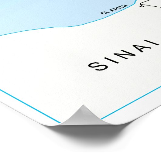 6日間の戦争の戦いゴランハイツの地図1967 ポスター (角)