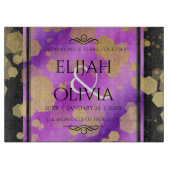 6日33日47日48アメジスト結婚記念日 カッティングボード (正面)