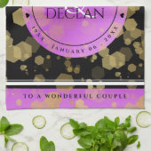 6日33日47日48アメジスト結婚記念日 キッチンタオル (折り畳み)