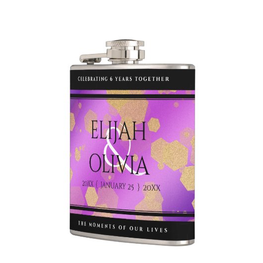 6日33日47日48アメジスト結婚記念日 フラスク (左)