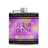 6日33日47日48アメジスト結婚記念日 フラスク (正面)