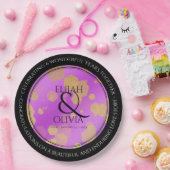 6日33日47日48アメジスト結婚記念日 ペーパープレート (パーティー)