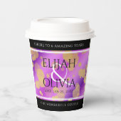 6日33日47日48アメジスト結婚記念日 紙コップ (正面)