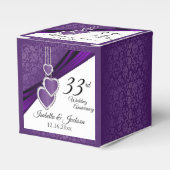 6日/33日/47アメジスト結婚記念日 フェイバーボックス (正面サイド)