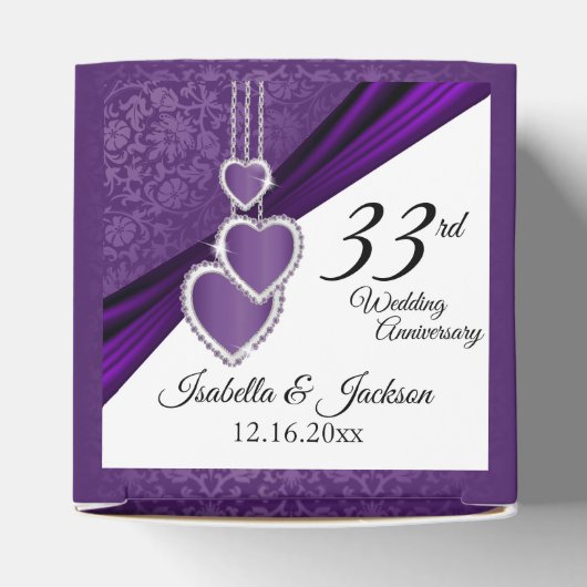 6日/33日/47アメジスト結婚記念日 フェイバーボックス (上部)