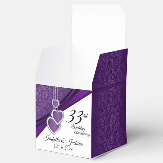 6日/33日/47アメジスト結婚記念日 フェイバーボックス (オープン)