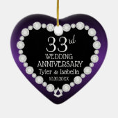 6日/33日/47周年 | アメジストパープル セラミックオーナメント (裏面)