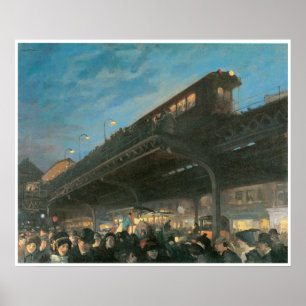 6時、c.1912ジョンSloan ポスター