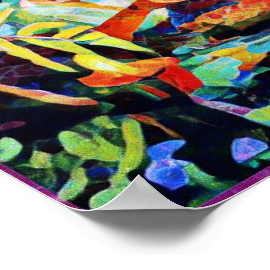 6月うぶな人フォークアートサマーお祝いポスター ポスター (角)