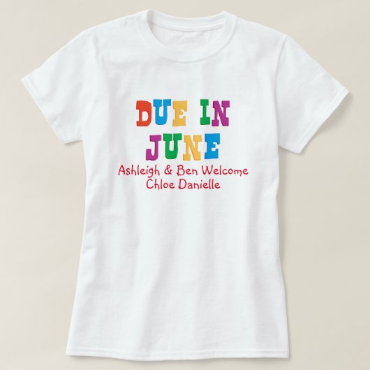 6月に期限 Tシャツ (デザイン正面)