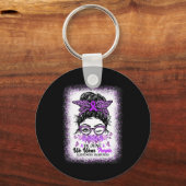 6月に私たちは衣服紫アルツハイマー認識度メッシーB キーホルダー (裏面)