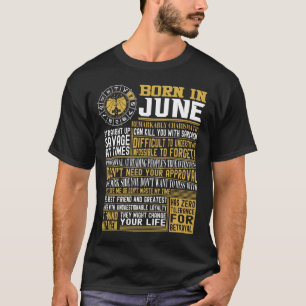 6月の事実で生まれて下さい Tシャツ