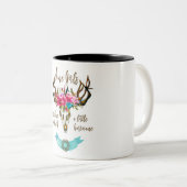 6月の女の子はサンシャインだ。ボホスカルボヘミアン ツートーンマグカップ (正面右)