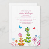 6月の庭の招待状 招待状 (正面/裏面)