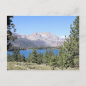 6月の湖と東シエラネバダ山脈，カリフォルニア州 ポストカード (正面)