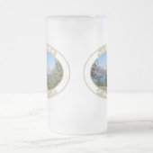 6月の湖と東シエラネバダ山脈 フロストグラスビールジョッキ (中央)