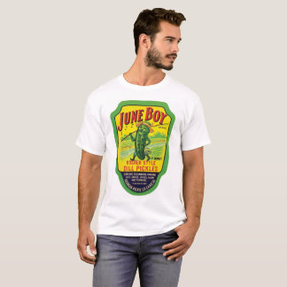 6月の男の子のブランドのヴィンテージのユダヤのディル・ピクルスのラベル Tシャツ