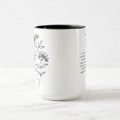 6月の花嫁メイド | ハニーサックル誕生花 マグカップ (中央)