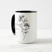 6月の花嫁メイド | ハニーサックル誕生花 マグカップ (正面左)