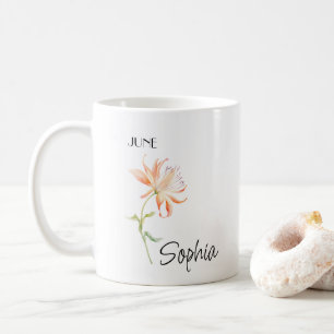 6月の花 パーソナライズ コーヒーマグカップ