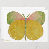 6月の蝶の誕生発表 案内状 (正面/裏面)