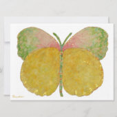 6月の蝶の誕生発表 案内状 (正面)