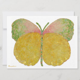 6月の蝶の誕生発表 案内状